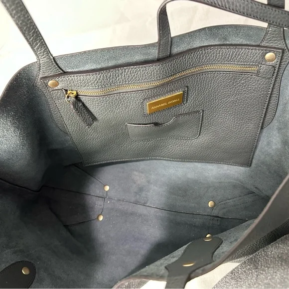 Annabel Ingall Gray Pebble Leather Tote - Picture 8 of 10